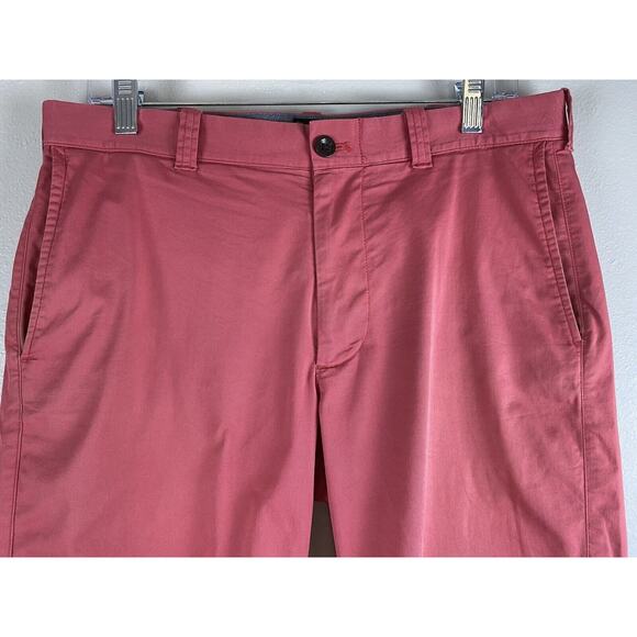 J Crew Shorts Sz 31 CLUB Chino 10.5" inseam Salmon Flat Front Pink Stretch - Picture 1 of 6